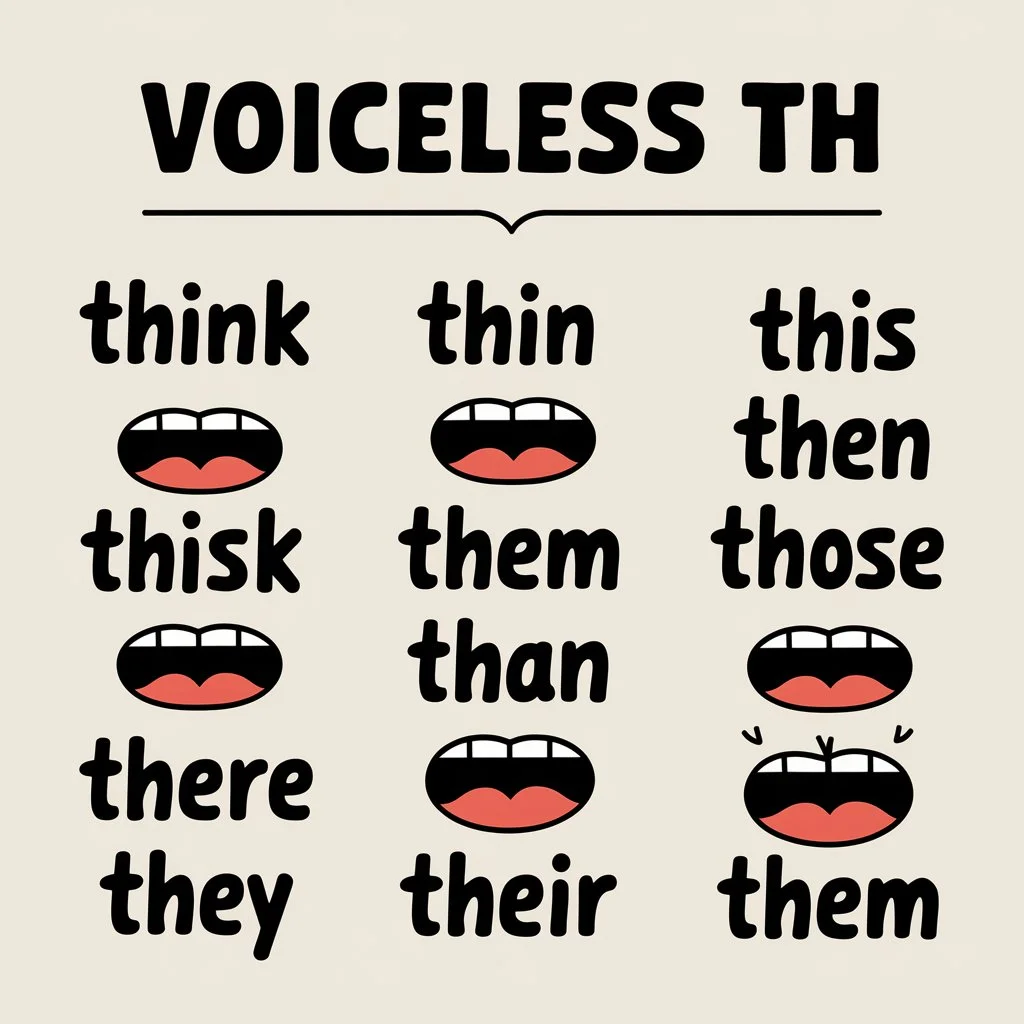 Voiceless TH Word Lists